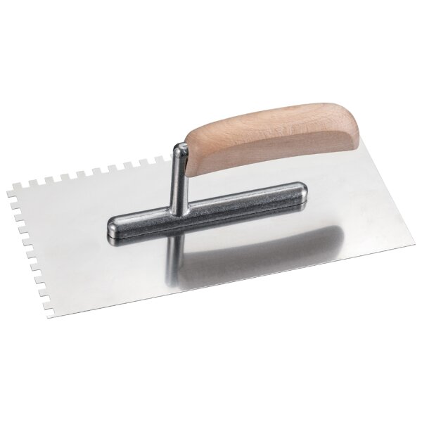 WESTEX Platoir dentelé inox, 270 x 130 mm, denture 6x6 mm