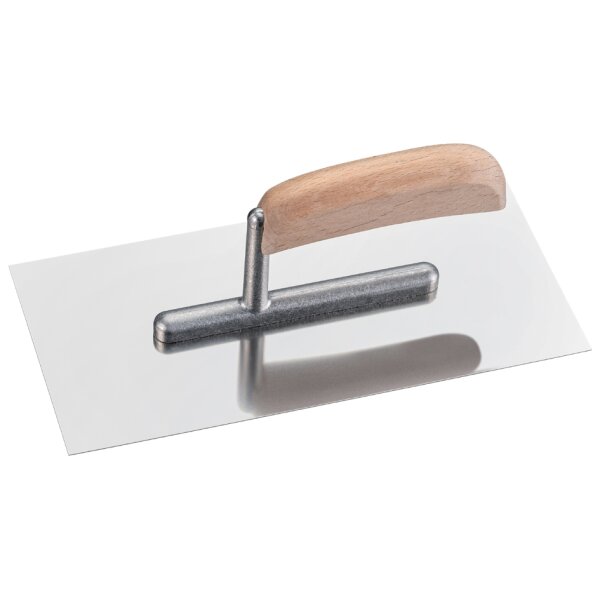 WESTEX Platoir acier inoxydable, poignée bois, 270 x 130 mm