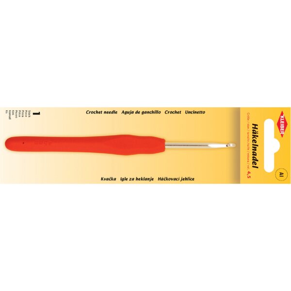 KLEIBER Crochet, taille 2,5, manche plastique, orange