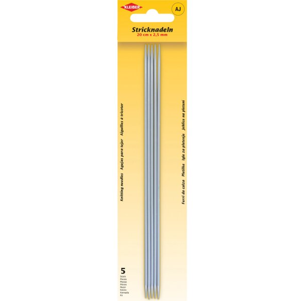 KLEIBER Stricknadel-Set Strumpfspiele, 200 mm x 3,0 mm