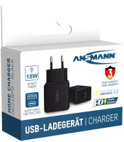 ANSMANN USB-Ladegerät Home Charger HC218PD, 2x USB-Kupplung