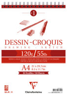 Clairefontaine Bloc papier Dessin Croquis, A3, 120 g/m2