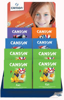 CANSON Bloc coloriage, A4, présentoir de 40