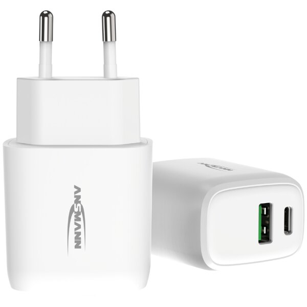 ANSMANN USB-Steckdosenadapter Home Charger HC218PD, 2x USB