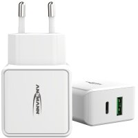 ANSMANN USB-Steckdosenadapter Home Charger HC218PD, 2x USB