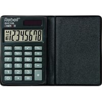 Rebell Taschenrechner SHC 108, schwarz