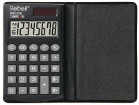 Rebell Taschenrechner SHC 208, schwarz