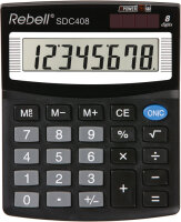 Rebell Calculatrice de bureau SDC 408, noir
