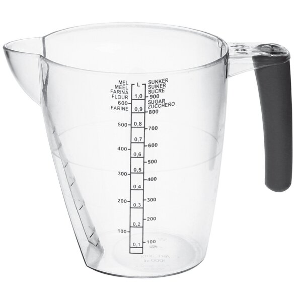 plast team Pichet mesureur, 0,5 litre, transparent