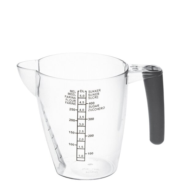 plast team Pichet mesureur, 0,5 litre, transparent