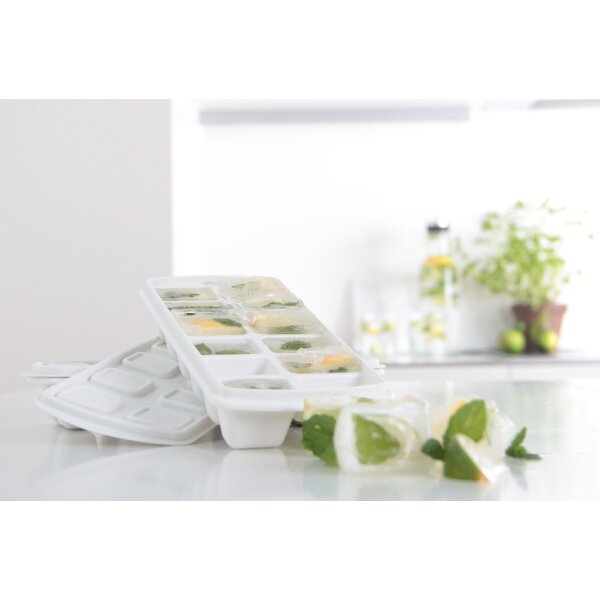 plast team Bac à glaçons, avec couvercle, bleu