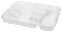 plast team Range-couverts, 5 compartiments, blanc