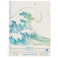 herlitz Collegeblock GREENline Ginkgo, DIN A4, kariert