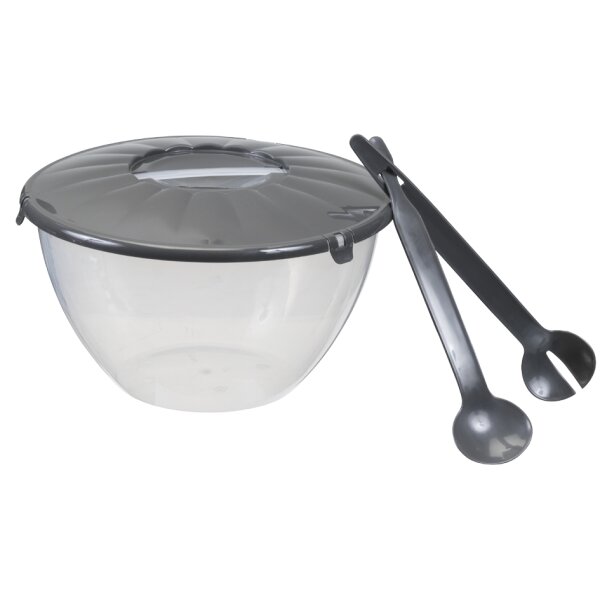 plast team Saladier avec couverts à salade, 7,0 litres