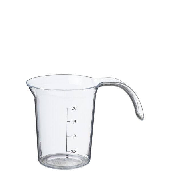 plast team Pichet mesureur Palermo, 0,2 litre, transparent