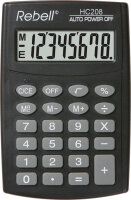 Rebell Taschenrechner HC 208, schwarz
