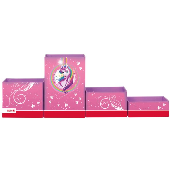 ROTH Set de pots à crayons Footballeur, en carton, 4 pots