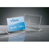 sigel Info- Preisaufsteller, Acryl, DIN A8 quer, schräg