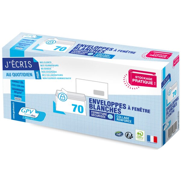 GPV Briefumschläge, C5, 162 x 229 mm, weiss, mit Fenster