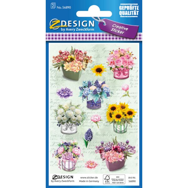 ZDesign CREATIVE Sticker déco florale