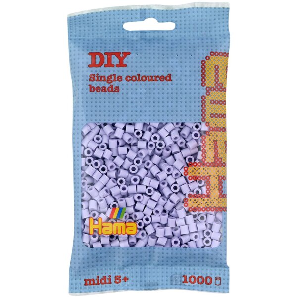 Hama Perles à repasser midi, sachet, lilas pastel