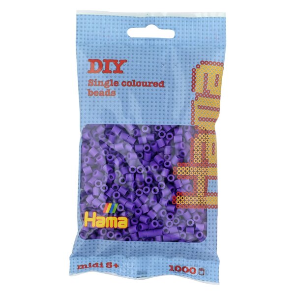 Hama Perles à repasser midi, sachet, lilas pastel