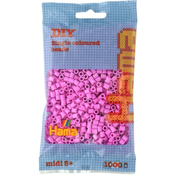 Hama Perles à repasser midi, sachet, rose pastel