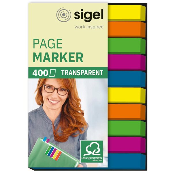 sigel Haftmarker micro, 50 x 6 mm, 400 Blatt