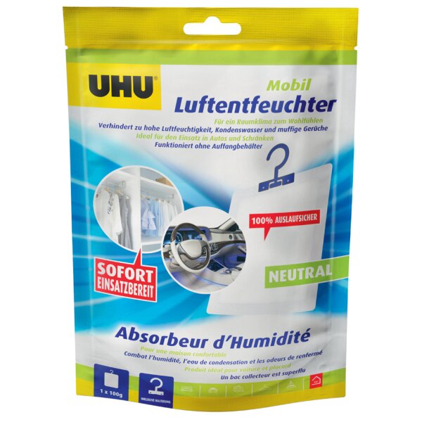 UHU Absorbeur dhumidit&eacute; pour voiture, 300 g