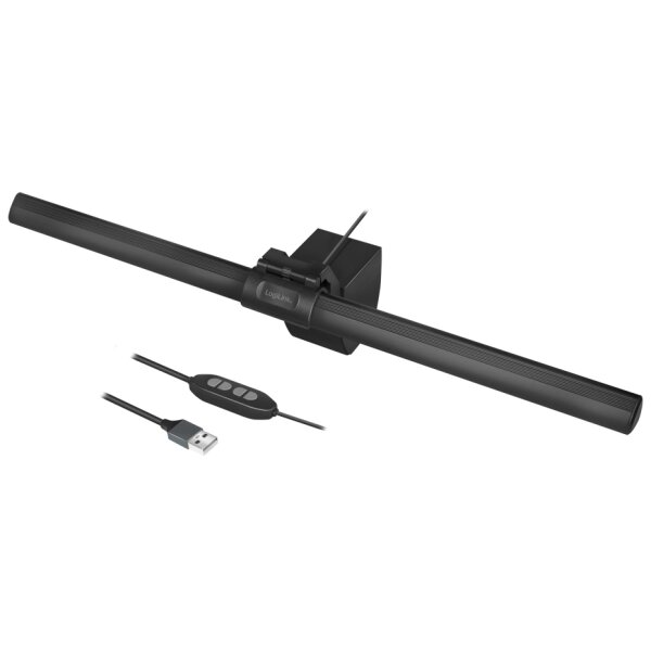 LogiLink Lampe à pince LED avec connexion USB, noir
