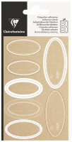 Clairefontaine Geschenke-Sticker "Oval Kraft",...