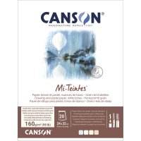 CANSON Zeichenpapier Mi-Teintes, im Block, 320 x 410 mm
