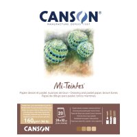 CANSON Zeichenpapier Mi-Teintes, im Block, 320 x 410 mm