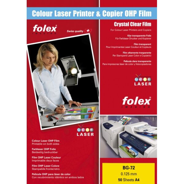 FOLEX Transparent pour laser Color BG-72, A3, transparent
