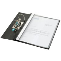 Oxford Abheft-Schnellhefter mit Falz, DIN A4+, PP, schwarz