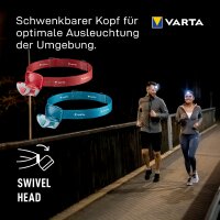 VARTA LED-Kopflampe "Outdoor Sports H10 Pro", blau grau