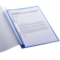 Oxford Chemise de rangement à lamelle, A4, PP, bleu