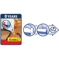 tesa Moll COMFORT Isolation bas de porte, 40 mm x 1 m,argent