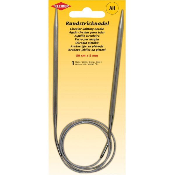 KLEIBER Aiguille à tricoter circulaire, 800 mm x 3,5 mm