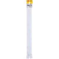 KLEIBER Fermeture zip, plastique, longueur: 300 mm, blanc