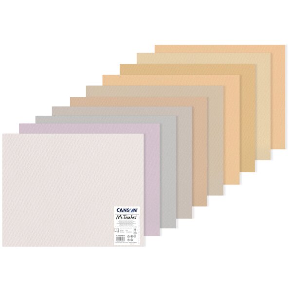 CANSON Papier dessin Mi-Teintes, 500 x 650 mm, assorti
