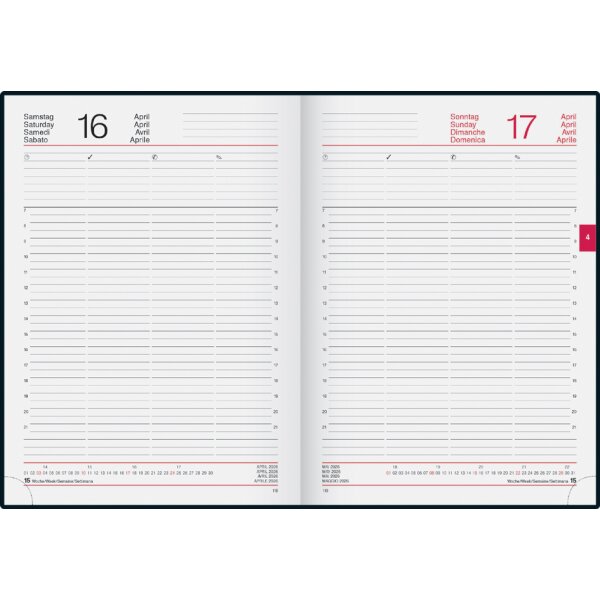 rido idé Agenda planning Conform Baladek, 2026, noir