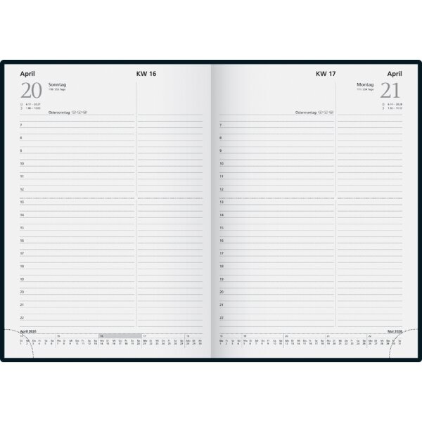 rido id&eacute; Buchkalender Chefplaner Miradur, 2027, dunkelblau