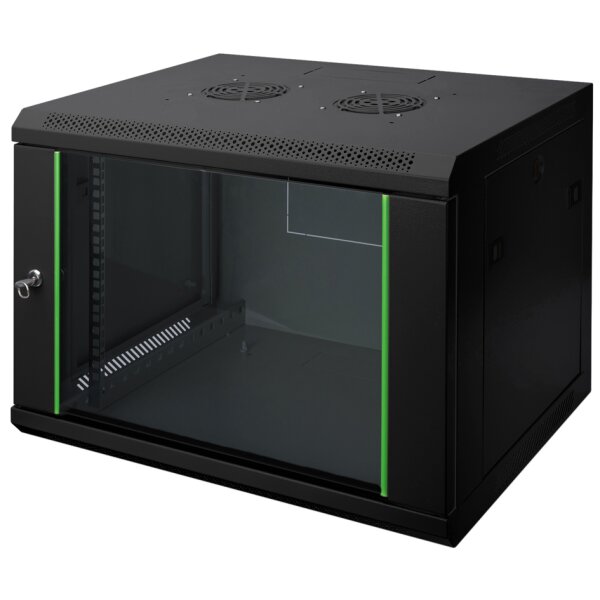 DIGITUS Boîtier mural 19 Dynamic Basic, 9 U, noir