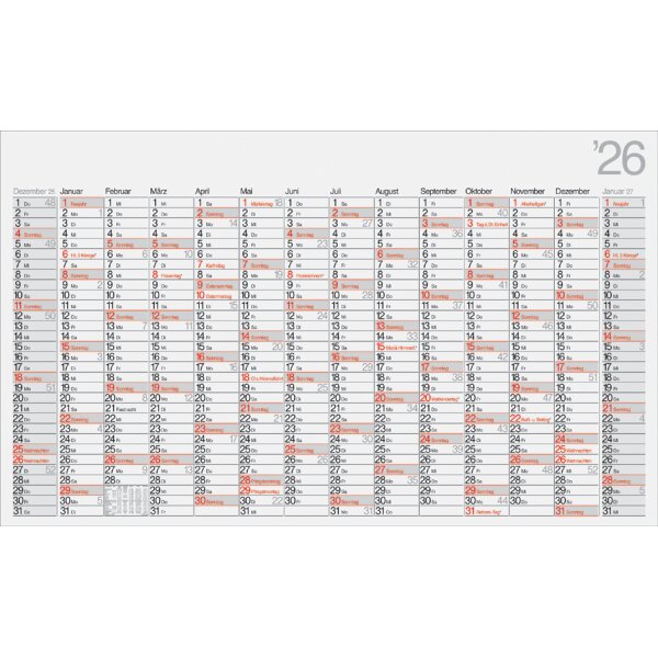rido id&eacute; Wandkalender "Plakatkalender Office II", 2027