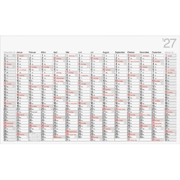 rido id&eacute; Wandkalender "Plakatkalender Office II", 2027