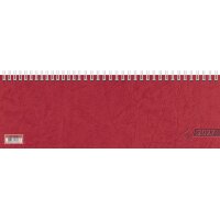 Glocken Tischkalender Querterminbuch, 2027, rot