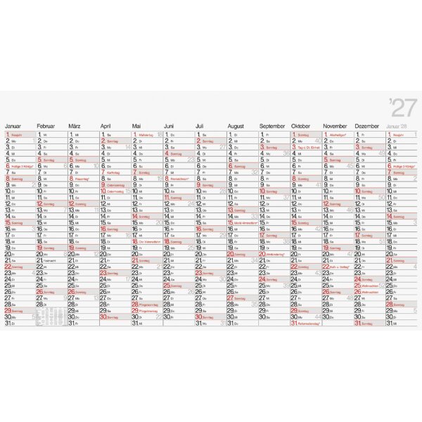rido id&eacute; Wandkalender "Plakatkalender young design XL", 2027