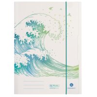 herlitz Chemise à rabats GREENline Vague, A4