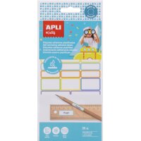 APLI kids Etiquettes adhésives plastifiées,...